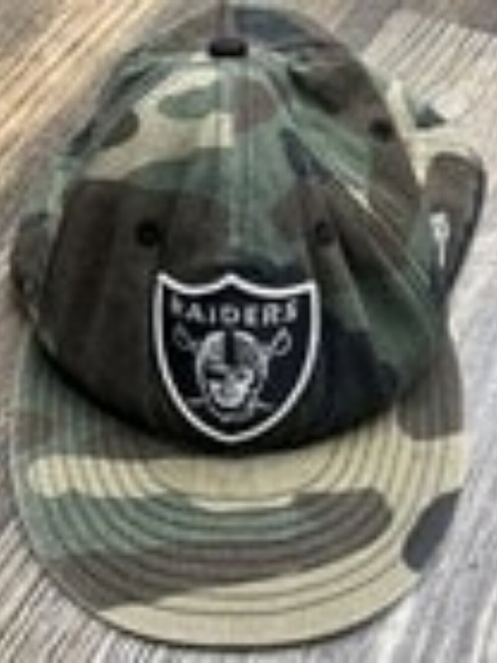 Las Vegas Raiders Camo SnapBack Hat NFL 7 5/8 Military Camo Hat Football